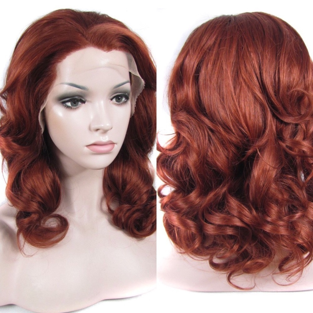 ♥️SCARLETT 16” AUBURN RED LACE FRONT WIG *NWT*♥️